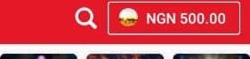 SportyBet header balance reading ₦500