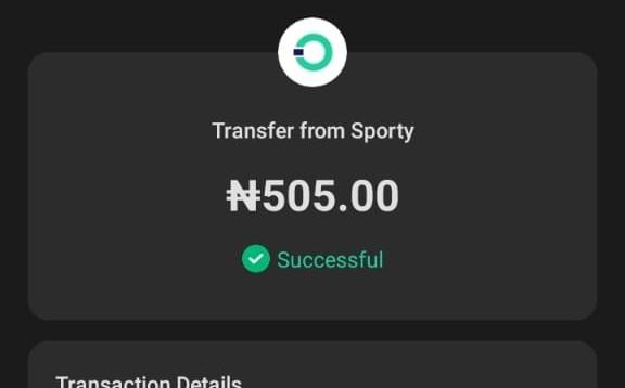 SportyBet ₦505 withdrawal paid into OPay and marked Successful — from our 17 June 2026 OPay payout test