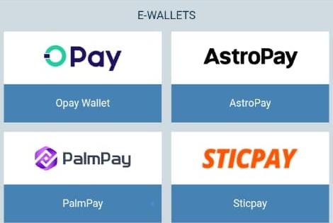 1xBet withdrawal e-wallets list with OPay Wallet selected